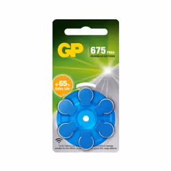 GP Batteries 103251, Batterie à usage unique, 675, PR44, Zinc-Air, 1,45 V, 6 pièce(s), Bleu