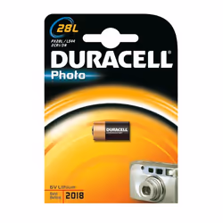 Duracell Photo 28L, Batterie à usage unique, Lithium, 6 V, 1 pièce(s), 84 mm, 14 mm