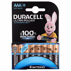 Duracell 5000394012943, Batterie à usage unique, AAA, Alcaline, 1,5 V, 8 pièce(s), Ultra-élevée