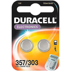 Duracell 357/303 pile domestique Batterie à usage unique Argent-Oxide (S)