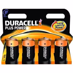 Duracell MN1300B4, Batterie à usage unique, D, Alcaline, 1,5 V, 4 pièce(s), Noir, Orange
