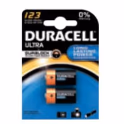 Duracell Ultra 123 BG2, Batterie à usage unique, CR123A, Lithium, 3 V, 2 pièce(s), Noir, Orange