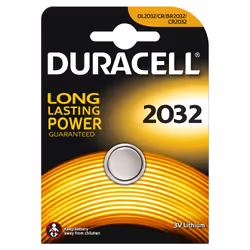 Duracell 2032, Batterie à usage unique, CR2032, Lithium, 3 V, 1 pièce(s), Argent
