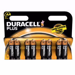 Duracell AA Plus, Batterie à usage unique, AA, Alcaline, 1,5 V, 8 pièce(s), 1500 mAh