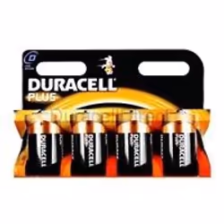 Duracell Plus D Size 4 Pack, Batterie à usage unique, D, Alcaline, 1,5 V, 4 pièce(s), Noir