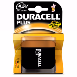 Duracell 4.5V Plus, Batterie à usage unique, 4.5V, Alcaline, 4,5 V, 1 pièce(s), Noir