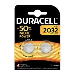 Pack 2 piles bouton CR2032 Duracell