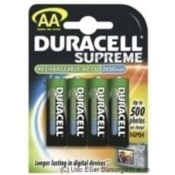 Duracell HR6 AA 4-pack Batterie rechargeable Hybrides nickel-métal (NiMH)