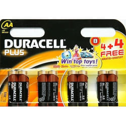 Duracell Plus AA 4 + 4 Pack Batterie à usage unique