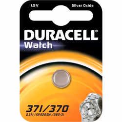 Duracell 371/370, Batterie à usage unique, SR69, Argent-Oxide (S), 1,5 V, 1 pièce(s), 40 mAh