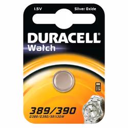 Duracell 389/390, Batterie à usage unique, Argent-Oxide (S), 1,5 V, 1 pièce(s), Argent, Pile bouton
