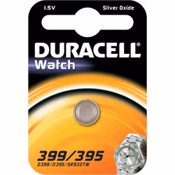 Duracell 399/395, Batterie à usage unique, SR57, Argent-Oxide (S), 1,5 V, 1 pièce(s), 84 mAh