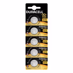 Duracell 072022, Batterie à usage unique, CR2016, Lithium, 3 V, 5 pièce(s), Blister