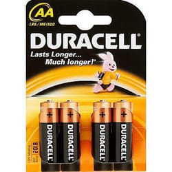 Duracell AA LR6 Batterie à usage unique Alcaline