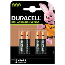 Duracell AAA (4pcs) Batterie rechargeable Hybrides nickel-métal (NiMH)