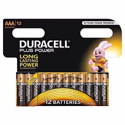 DURACELL PILE ALCALINE PLUS POWER AAA 12 PILES