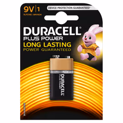 Duracell Plus Power, Batterie à usage unique, 9V, Alcaline, 9 V, 1 pièce(s), Ampoule