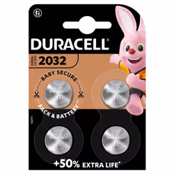 Duracell CR2032, Batterie à usage unique, CR2032, Lithium, 3 V, 4 pièce(s), Argent