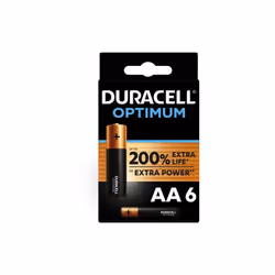 Pile DURACELL lot 6 piles AA / LR06 OPTIMUM