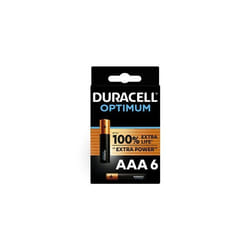 Pile DURACELL lot 6 piles AAA / LR03 OPTIMUM