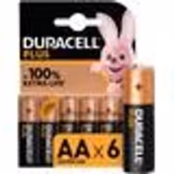 Pile DURACELL lot 6 piles AA / LR06 PLUS - TU