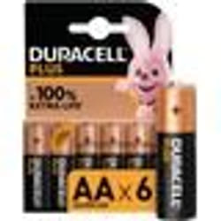 Pile DURACELL lot 6 piles AA / LR06 PLUS - TU