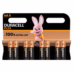 Duracell 5000394140899, Batterie à usage unique, AA, 8 pièce(s), Multicolore, Ampoule