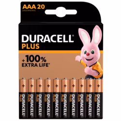 Duracell 5000394141087, Batterie à usage unique, AAA, 20 pièce(s), Multicolore