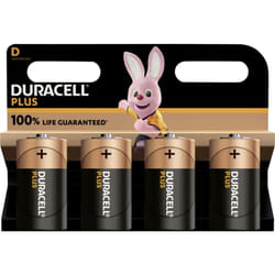 Plus-D K4 Pile LR20 (d) alcaline(s) 1.5 v 4 pc(s) - Duracell
