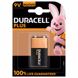 Duracell Plus 100, Batterie à usage unique, 9V, Alcaline, 9 V, 1 pièce(s), Beige, Noir