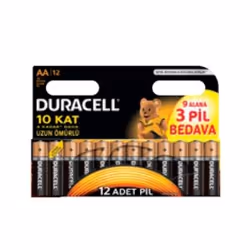 Duracell 5000394203334, Batterie à usage unique, AA, Alcaline, 1,5 V, 12 pièce(s), Noir, Bronze