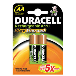 Duracell Stay Charged AA (2pcs) Batterie rechargeable