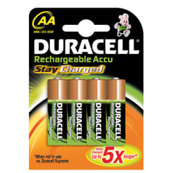 Duracell Stay Charged AA (4pcs) Batterie rechargeable Hybrides nickel-métal (NiMH)
