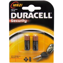 Duracell MN21-X2, Batterie à usage unique, A23, Alcaline, 12 V, 2 pièce(s), Cylindrique