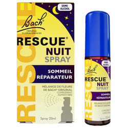 Rescue Bach Nuit Spray Sommeil Réparateur 20 ml