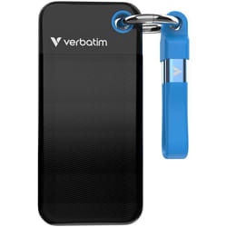 Verbatim Pocket SSD 1 To USB Type-C 3.2 Gen 2 (3.1 Gen 2) Noir, Bleu