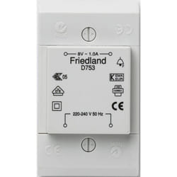 Friedland - Transformateur de sonnette Honeywell D753 8 v/ac 1 a