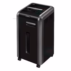 Fellowes Destructeur Powershred 225i Coupe droite, Découpage en bandes, 24 cm, 5.8 mm, 60 L, 4 roue(s), 4800 mm/min