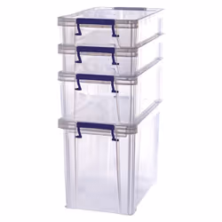 Fellowes ProStore, Boîte de rangement, Bleu, Blanc, Rectangulaire, Polypropylène (PP), Monochromatique, Blanc