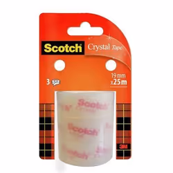 3M Scotch 6-1925R3N, Transparent, Fabriquer de maniere artisanale, Emballage, Réparer, 25 m, 19 mm