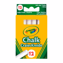 Crayola 12 Craies blanches, 12 pièce(s), Blanc, 1 couleurs