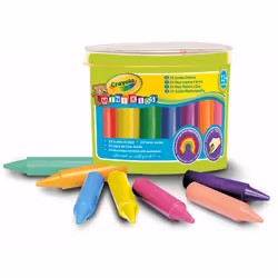 VIVID 24 "Maxi" Crayons À La Cire Boîte Plastique