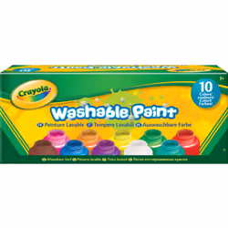 Crayola 10 Pots de Peinture Lavable