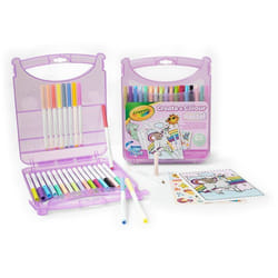 Malette de feutres lavables - CRAYOLA - Coffret Create & Color - 65 pièces - Couleurs Pastel - Dès 4 ans