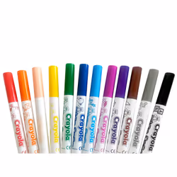 Crayola 12 feutres lavables Mini Kids à pointe ronde