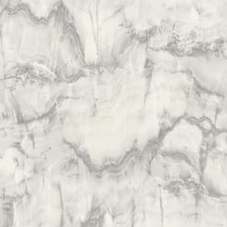 Papier peint - Crown - Aura Gris - Argent - Effet marbre - Finition texturée