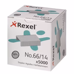 Rexel Agrafes 66/14 (5000), Pack d'agrafes, 1,4 cm, 5000 agrafes, Argent, e02030, 02030, 02041, 540 g