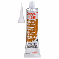 Loctite SI 5990 Silicone joint d’étanchéité, cuivre, jeux importants, sans étiquetage de sécurité Ces joints d’étanchéité hau ...