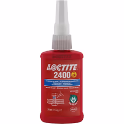 Ce frein filet moyen 2400 de Loctite est conçu pour tous les ensembles filetés métalliques. De plus, il est utilisé pour le f ...