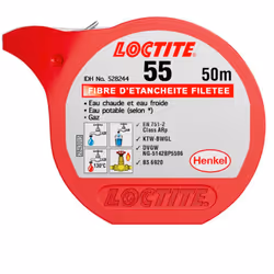 Fibre d’étanchéité filetée 50m Loctite 55 Mastic d’étanchéité pour tuyaux et raccords filetés à usage général S’enroule sur l ...